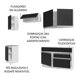 thumbnail image 4 of Cocina Integral Completa Modular Madesa Glamy 240cm BN 07, 4 of 5