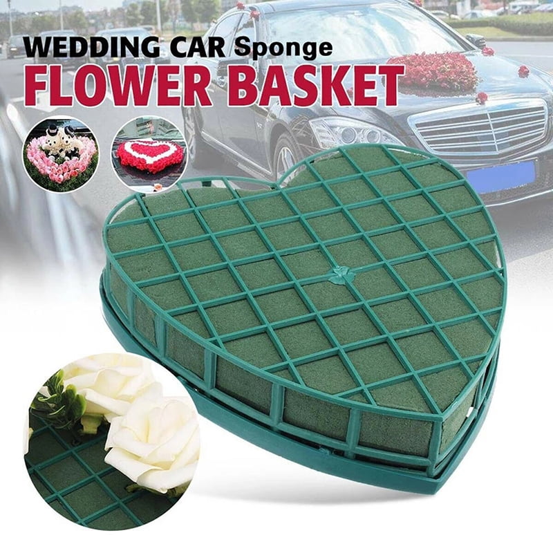 Heart Shape Foam Sucker For Fresh Flowers Decor Props Party Wedding ...