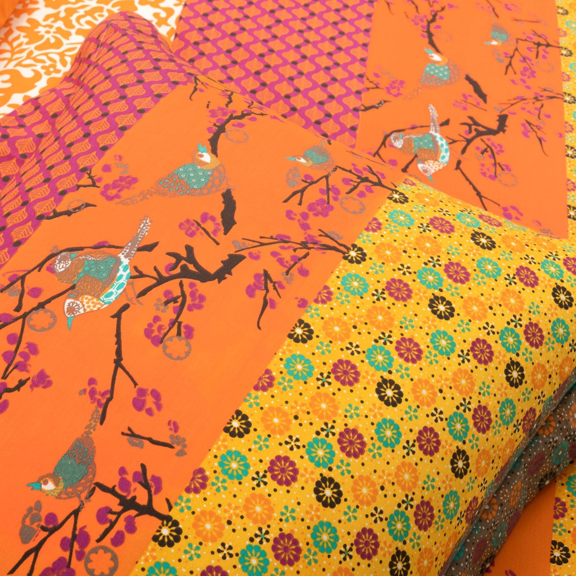 Lush Decor Royal Empire Duvet Cover - Tangerine - Full/Queen