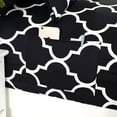 thumbnail image 3 of Celine Linen Holiday Gift Quatrefoil Pattern 1500 Series Percale Wrinkle and Fade Resistant (6-Piece) Bedding Set, King, Black, 3 of 3