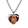 thumbnail image 1 of Collar De Corazón De Gema De Michael Jackson Time Con Colgante En Forma Metal Gao Jiahui unisex, 1 of 2