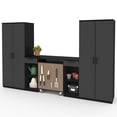 thumbnail image 4 of Bestar Lincoln 4 Piece Garage Workbench Set in Black and Graphite, 4 of 9