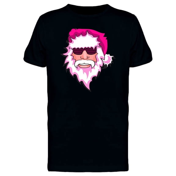 Party Santa Claus Pink Tee Men's -Image by Shutterstock