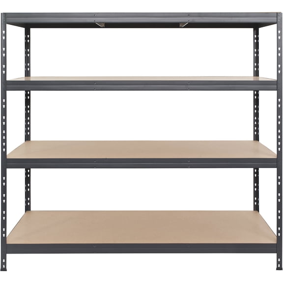 AR Shelving Fiberboard Deck Shelving, 4-Shelf Unit, 880-Lb. Capacity per Shelf, 71in.W x 24in.D x 71in.H,  Model# TR18S406KHKFD9TG00