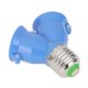 thumbnail image 3 of Lámpara 20 piezas E27 a 2E27 Portalámparas Adaptador convertidor Base de bombilla (Azul), 3 of 7