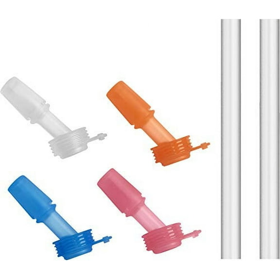 CamelBak eddy  Kids 4-pack, Bite Valve & Straws, Multi Color