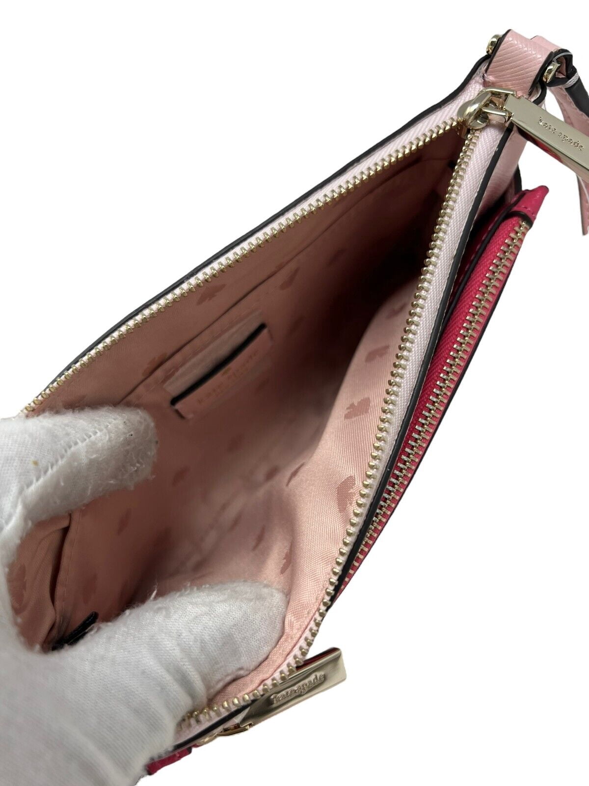Kate Spade Sadie Saffiano Leather Top Zip Pink Crossbody Set Bag K7402 $249