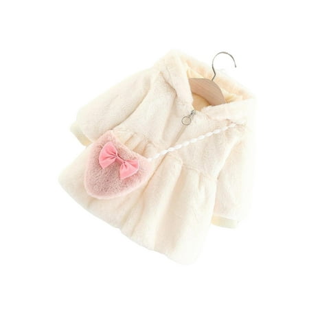 

Plain Hooded Teddy Long Sleeve White Baby Coats (Baby s)