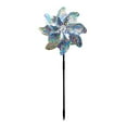 thumbnail image 1 of Maoww 10 Pieces Patio Courtyard Reflective Ground Mounted Windmill Backyard Orchard Decorative Wind Spinner Decoration Silver Flower, 1 of 9