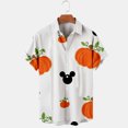 thumbnail image 5 of Camisa hawaiana de manga corta con solapa para hombre, camisa con estampado 3D de Mickey y Anime de Disney, ajustada, nueva colección de Halloween, Y2k, 2022, 5 of 5