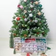 thumbnail image 4 of Kearding Bola colgante de plástico para árbol de Navidad, 12 piezas, extraíble, 12 patrones, adorno para oficina, centro comercial, festival, Kits de decoración para fiestas Verde Kearding HA008097-06, 4 of 6