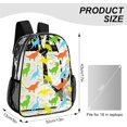 thumbnail image 3 of SKQIT Dinosaur Print Clear Backpack, Heavy Duty PVC Transparent See Through Backpack for Men Women College Work Travel, 3 of 8