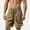 Army Green, variant on Enjoytime Summer Running Shorts for Men Solid Color Lightweight Drawstring Casual Workout Shorts with Pockets