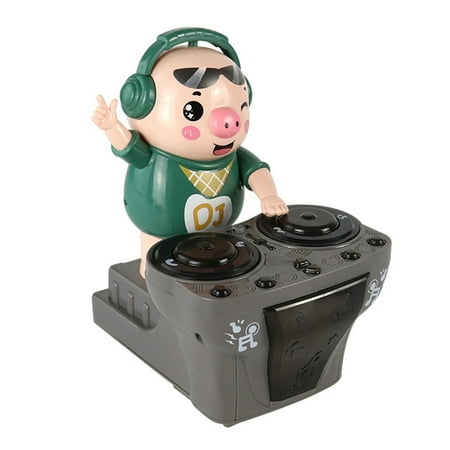 

SIEYIO Piggy DJ Electronic Movable Toys Parent-Child Communication KidsToy for Play Cheerful Music with Flashing Lights