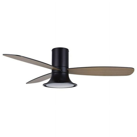Lucci Air 21066201 Lucci Air Flusso 52' Matte Black Light with Remote Ceiling Fan