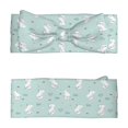 thumbnail image 2 of Daiia Playing Rabbit Printed Handmade Baby Headbands Soft Stretchy Hair Bands with Bows for Newborn Infant Baby Toddler Girls, 2 of 5