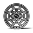 thumbnail image 2 of RockTrix RT117 17 inch Wheel for 2004-2026 Ford F150, 17x9 6x135 Rims -12mm Offset, 4.5in Backspacing, Matte Gunmetal, 2200 lb Weight Rating, Also compatible with Bronco Raptor, 2 of 8