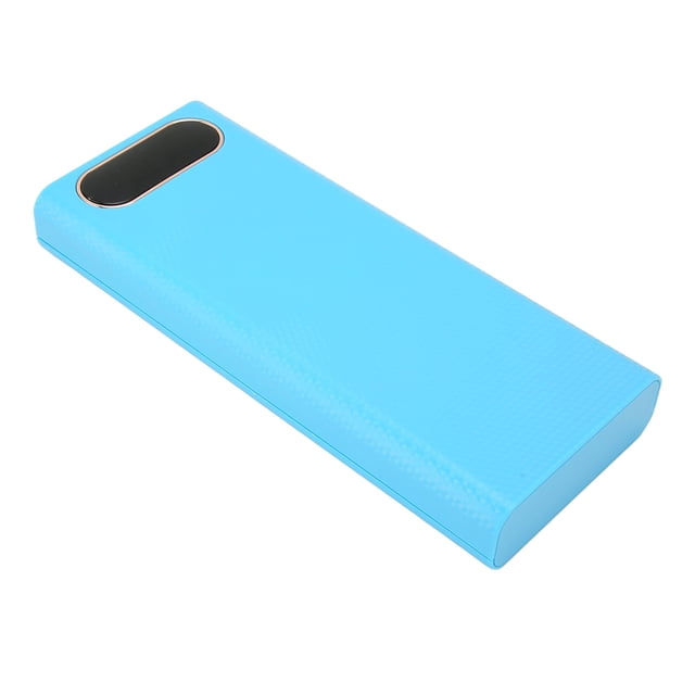 Caja Del Banco Del Poder De DIY, Caja De La Batería Del Banco Del Poder ABS Fácil De Usar Soldadura Azul Libre USB Dual Para Viajar