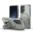 thumbnail image 1 of for Samsung Galaxy S24 5G 6.2-inch Case [Compatible with MagSafe] Built in Invisible Stand, Military Grade Shockproof Soft TPU Protective Cover Case,Grey,For Galaxy S24 5G, 1 of 7
