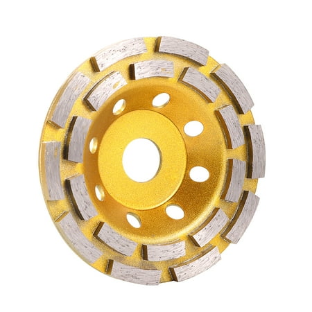 

Sanding Pad Diamond Grinding Pot Cup Wheel 125mm Concrete Grinder Golden for Concrete Polishing Floor Polishing