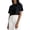 black, variant on Boxy Cropped Tees for Women Crew Neck Short Sleeve Crop Tops Summer Casual Loose Workout Tees for Daily Wear Sports