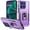 Purple, variant on For Moto G Stylus 5G 2026/2025 Tough Hybrid With Ring Stand Case - Purple