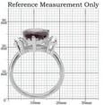 thumbnail image 2 of Luxe Jewelry Designs Women's Stainless Steel Ring with Synthetic in Amethyst - Size 10 (Pack of 2), 2 of 4