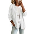 thumbnail image 2 of Womens Classic Button Front Breathable Stretch Denim Jacket Relaxed Fit Lightweight Casual Long Sleeve Cardigan Coat, S, 2 of 6