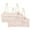 Beige, variant on Training Bras for Big Girls 8-14 Years Racerback Seamless Teens Padding Bra 2 Packs Beige 8-9 Years