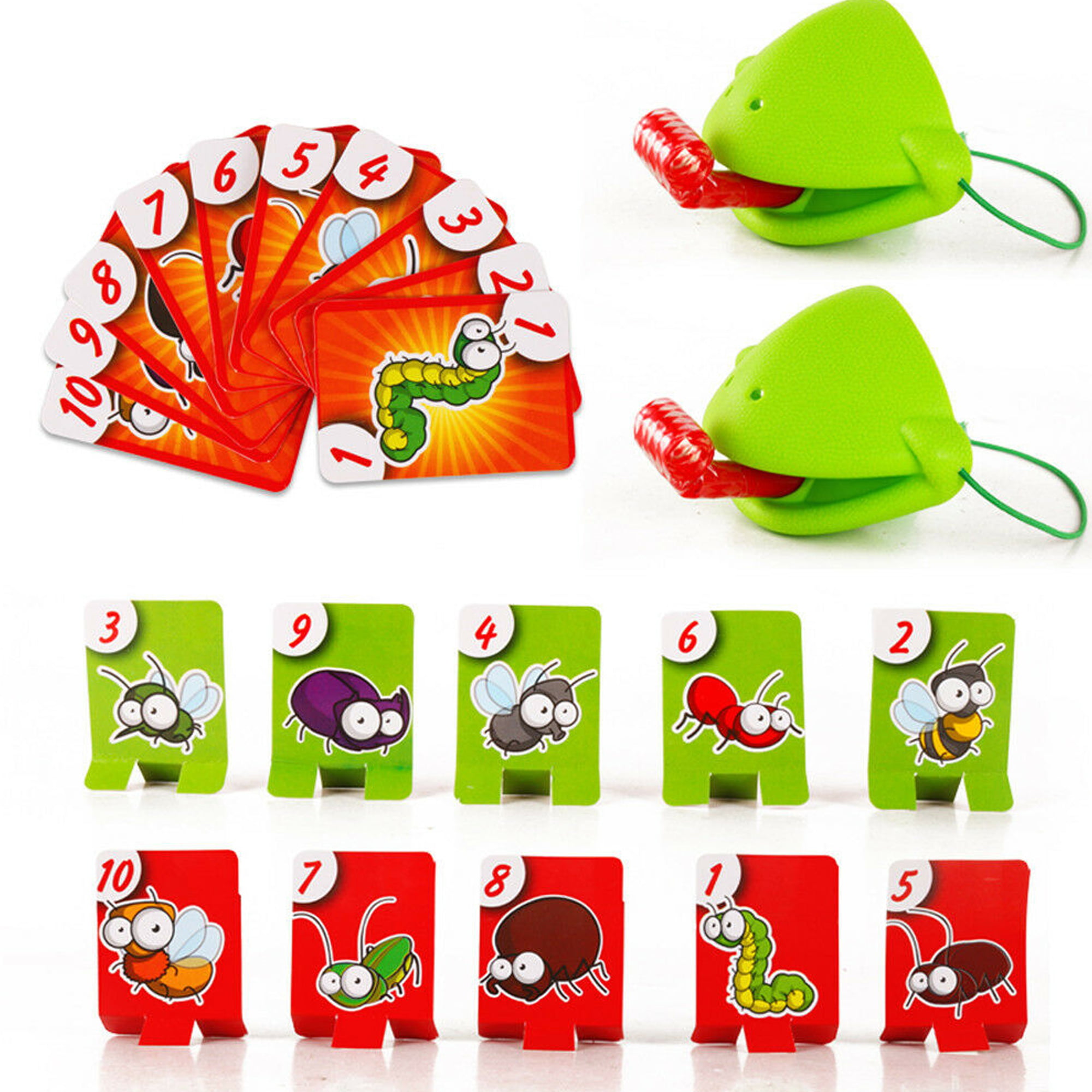 Be Quick To Lick Chameleon Sticky Tongue Board Game Mask Shoot Children Toy 
