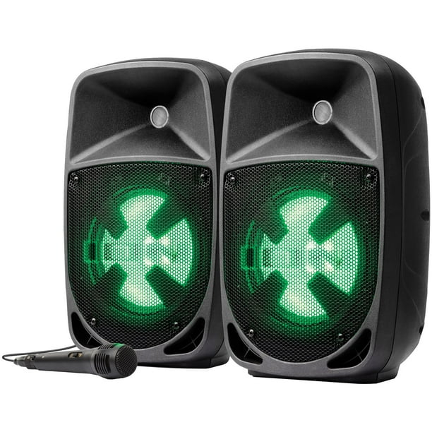 Ion IPA113D Pro Glow Duo 8 PA System With Lights - Walmart.com - Walmart.com