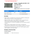 thumbnail image 2 of Radiator - Compatible with 2008 - 2012 Ford Taurus SHO 2009 2010 2011, 2 of 2