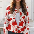 thumbnail image 5 of Women's Heart Long Sleeve Button Down Cardigan Sweater Fall Trendy Dressy Valentine's Day Knit Cardigans, 5 of 6