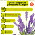 thumbnail image 3 of Planta artificial moderna Artego con maceta decorativa Lavanda Compacta Pack de 2 unidades 34cm de alto, 3 of 9