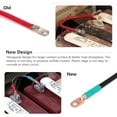 thumbnail image 2 of 10L0L 4AWG 25 inch Battery Cables Set Fit Golf Cart, Car, Marine, Motorcycle (1 Black & 1 Red) 4 Gauge 2 Feet, 2 of 8