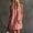 *Red, variant on ClodeEU Women's Crew Neck Sleeveless Stripe Mini Dress with Pockets,Casual Summer Swing Dress Black,Women's Plus L