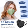 thumbnail image 3 of Mascarillas faciales KN95 FENFEN, paquete de 50, 10 colores para adultos con filtro 95%, 3 of 6