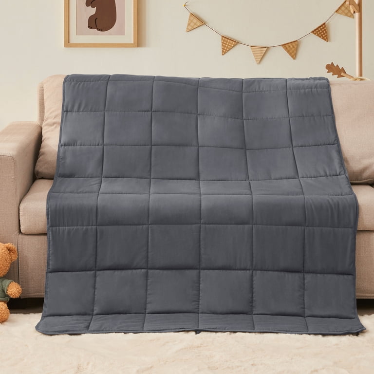 Teler 5 lb Kids Weighted Blanket, Toddler Size, Gray photo 8
