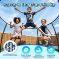 thumbnail image 3 of Gardwin Outdoor Trampoline 10FT/12FT/14FT Round Jumping Trampoline with Enclosure Net and Ladder,Recreational Backyard Trampolines Anti-Rust for Kids Birthday Gift, 3 of 11
