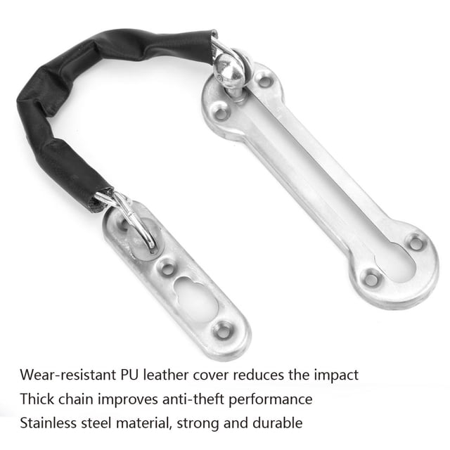 Fyydes Door Chain Lock,Stainless Steel Thickened Anti-Theft Chain Lock Security Door Chain Lock for Hotel Safety