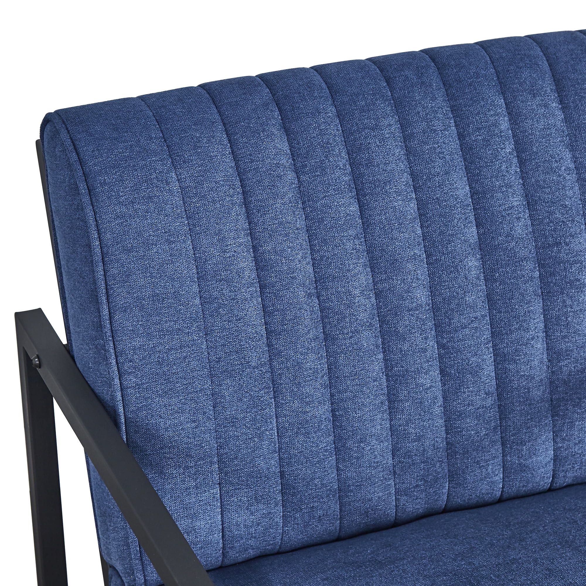 Kadyn Arm Chair, Single Sofa Chairs for Bedroom, Fabric Armchair for Living Room, Blue