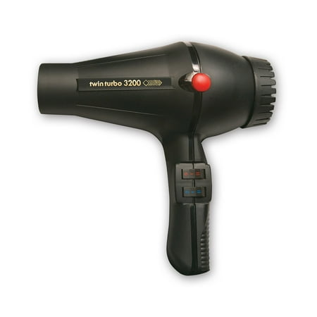 Twin Turbo LIGHTWEIGHT 1900 Watt Italian Hair Dryer with Multi Temperature/Speeds Control, True Cold Shot Button and Extra Long Power (Best Twin Turbo Setup)