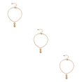 thumbnail image 1 of Pulseras de tobillo Qarigey aleación elegante Tridimensional diario Señora Brazalete para adolescentes Niñas Mujeres Adultos Oro, 1 of 6