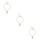 thumbnail image 1 of Pulseras de tobillo Qarigey aleación elegante Tridimensional diario Señora Brazalete para adolescentes Niñas Mujeres Adultos Oro, 1 of 6