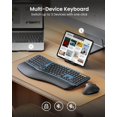 thumbnail image 4 of Teclado ProtoArc EK01 Plus Bluetooth retroiluminado ergonómico, 4 of 8