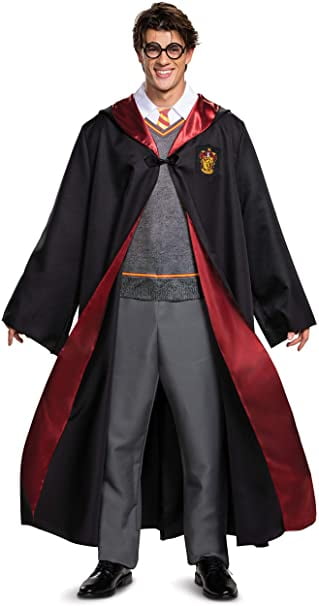 Deluxe Wizarding World Adult Size Dress Up Character Outfit Harry Potter Costume for Men 