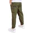 thumbnail image 2 of CHICTRY Boys Solid Color Cargo Pants Jogger Dungarees Sweatpants Army_Green 120, 2 of 4