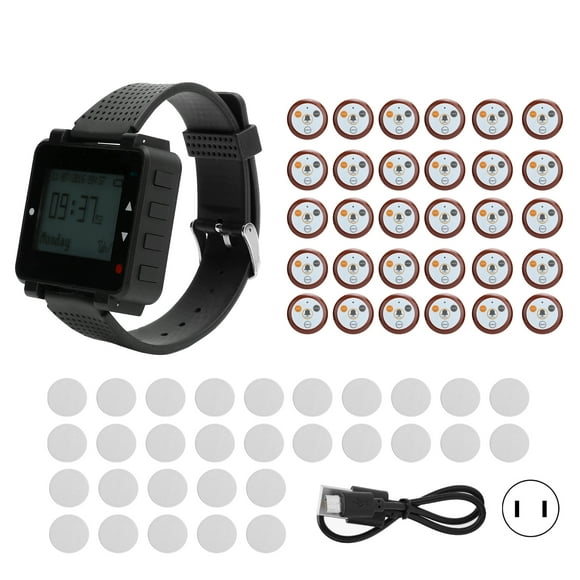 Wireless Watch Restaurant Coaster,Paging System Wireless Watch Restaurant Coaster Pager Calling Coaster Beepers Optimal Efficiency