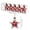 A, variant on 5Piece Shiny, Matte and Glitter Red Star Christmas Ornament Decoration Shatterproof Plastic