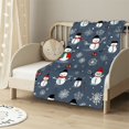 thumbnail image 2 of ARISTURING  Christmas Throw Blanket Christmas Snowman Blanket Super Soft Flannel Throw Blanket Winter Plush Fuzzy Warm Bed Blanket Christmas Holiday Decor for Couch Bed, 2 of 6